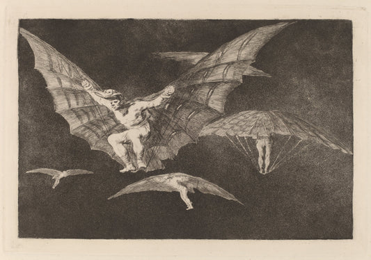 Modo de volar (A Way of Flying) by Francisco de Goya (Spanish, 1746 - 1828), 16X12"(A3)Poster Print