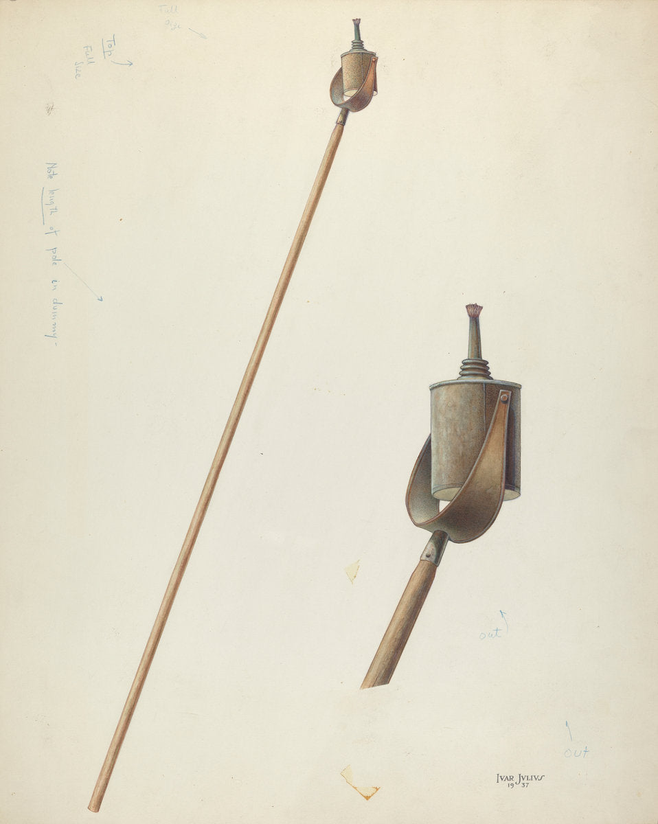 Election Torch by Ivar Julius (American, active c. 1935), 16X12"(A3)Poster Print