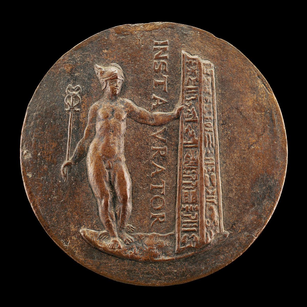 c. 1545/1550 by Italian 16th Century (Mercury and a Broken Obelisk [reverse]), 16X12"(A3)Poster Print