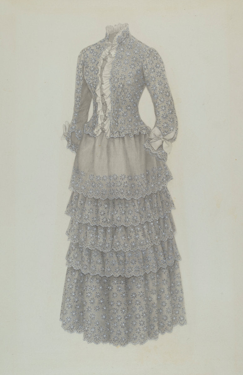 Bustle Dress by Mina Greene (American, active c. 1935), 16X12"(A3)Poster Print
