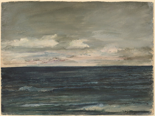 Lesson Study on Jersey Coast by John La Farge (American, 1835 - 1910), 16X12"(A3)Poster Print