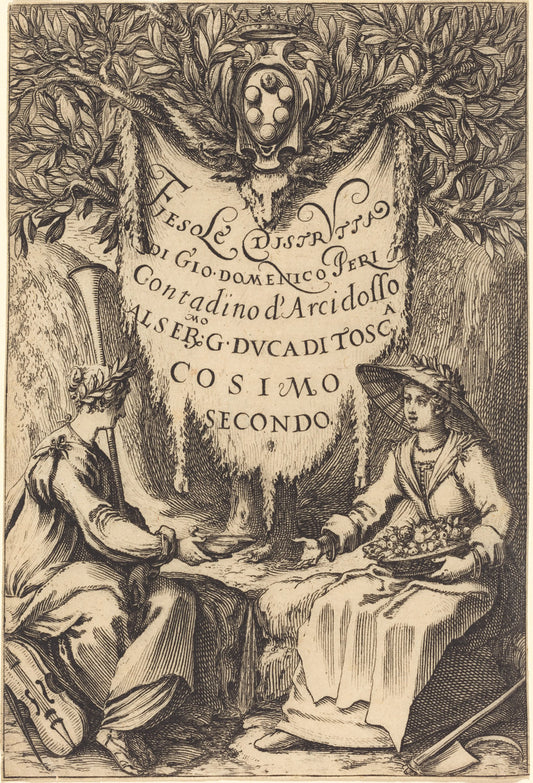 La belle jardiniere by Jacques Callot (French, 1592 - 1635), 16X12"(A3)Poster Print