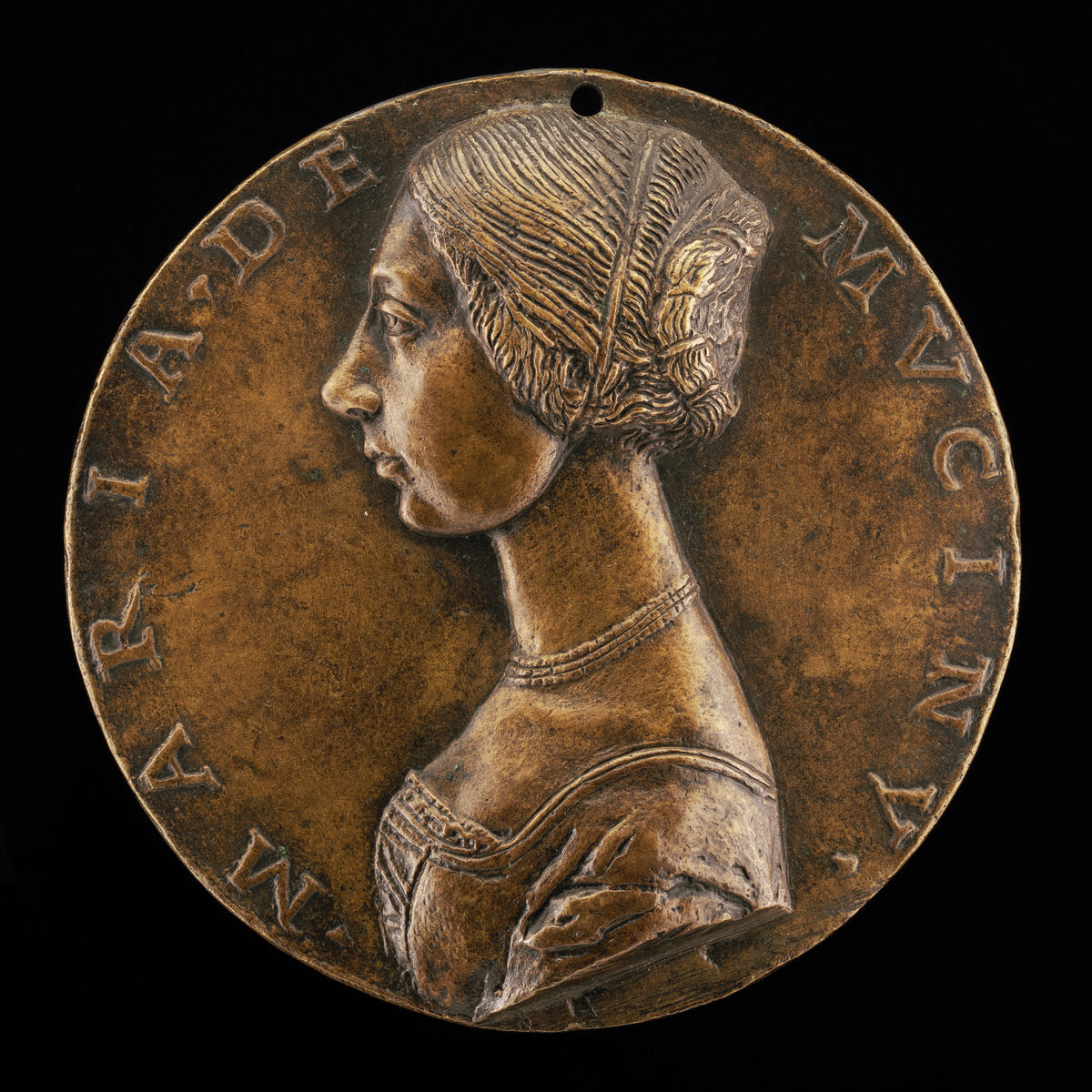 Maria de' Mucini [obverse] by Attributed to Niccolò Fiorentino (Italian, 1430 - 1514), 16X12"(A3)Poster Print