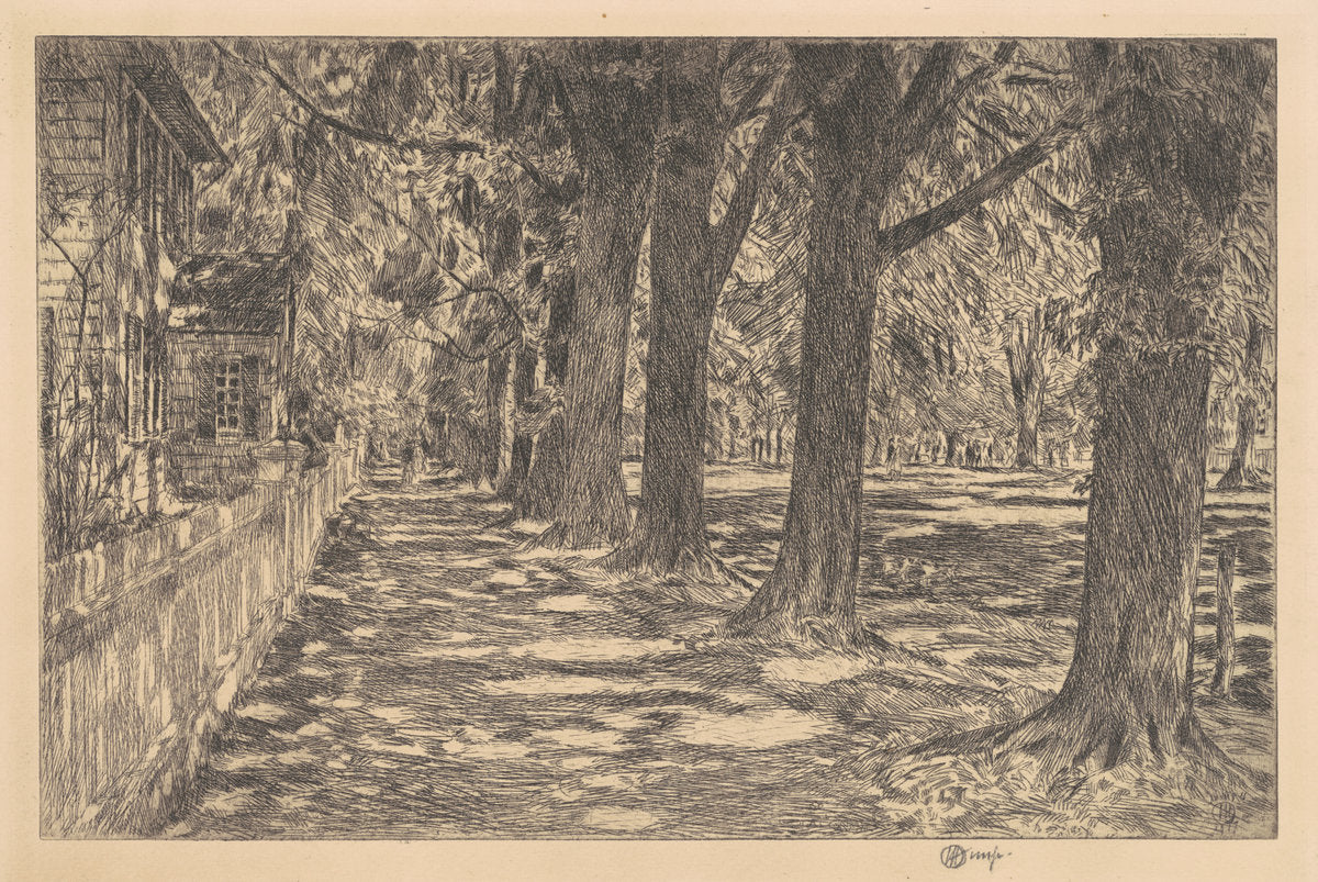 Easthampton by Childe Hassam (American, 1859 - 1935), 16X12"(A3)Poster Print