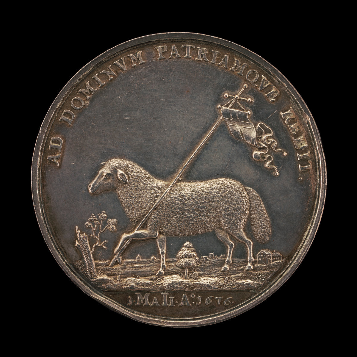 Lamb of the Redeemer [reverse] by Possibly Christoph Sucro (German, active 1677/1681), 16X12"(A3)Poster Print