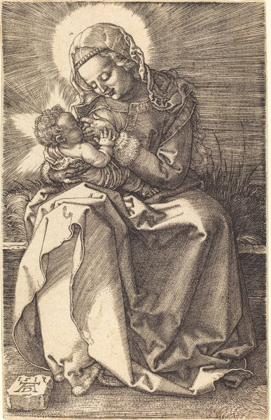 The Virgin Nursing the Child by Albrecht Dürer (German, 1471 - 1528), 16X12"(A3)Poster Print