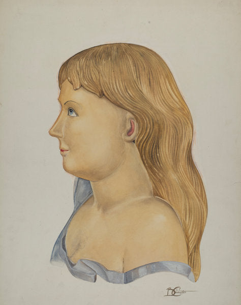 Shop Figure of Child by Beverly Chichester (American, active c. 1935), 16X12"(A3)Poster Print