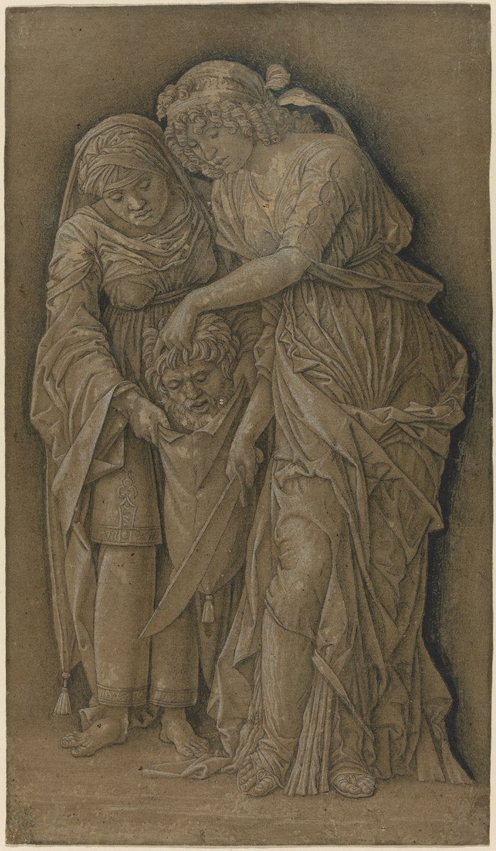c. 1480 by Follower of Andrea Mantegna (Judith with the Head of Holofernes), 16X12"(A3)Poster Print