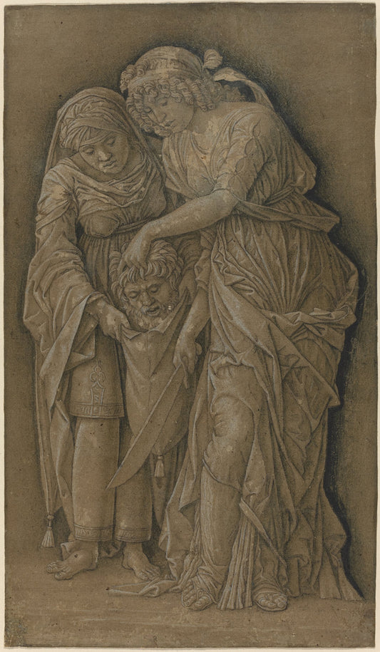 c. 1480 by Follower of Andrea Mantegna (Judith with the Head of Holofernes), 16X12"(A3)Poster Print