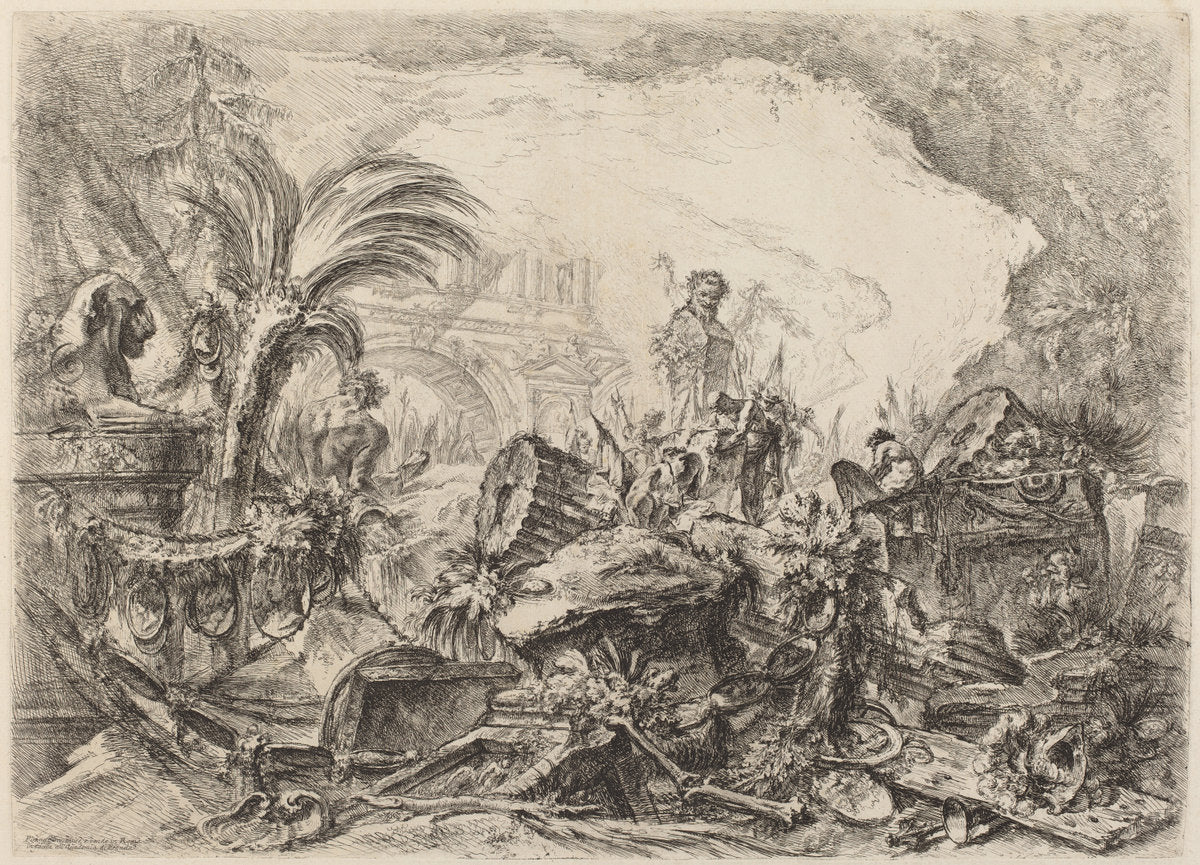 The Triumphal Arch by Giovanni Battista Piranesi (Italian, 1720 - 1778), 16X12"(A3)Poster Print