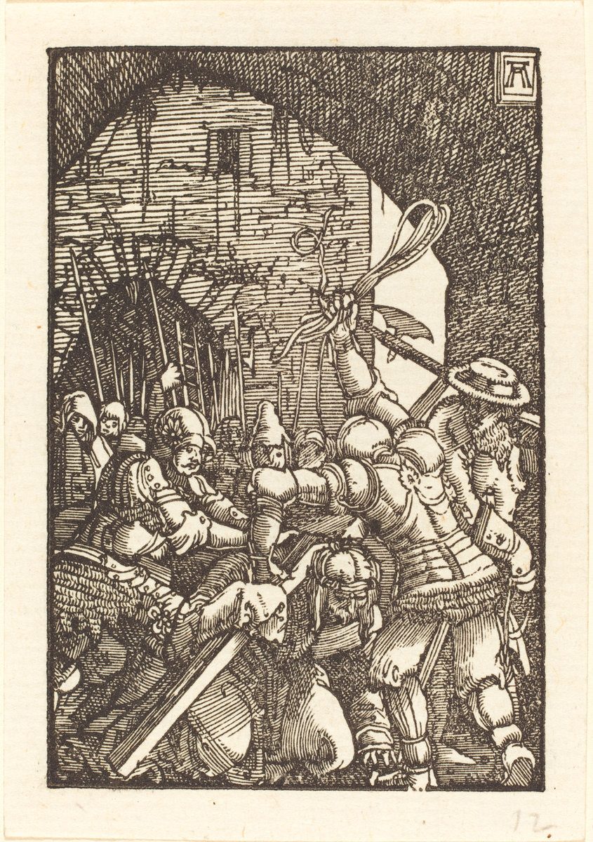 Christ Bearing the Cross by Albrecht Altdorfer (German, 1480 or before - 1538), 16X12"(A3)Poster Print