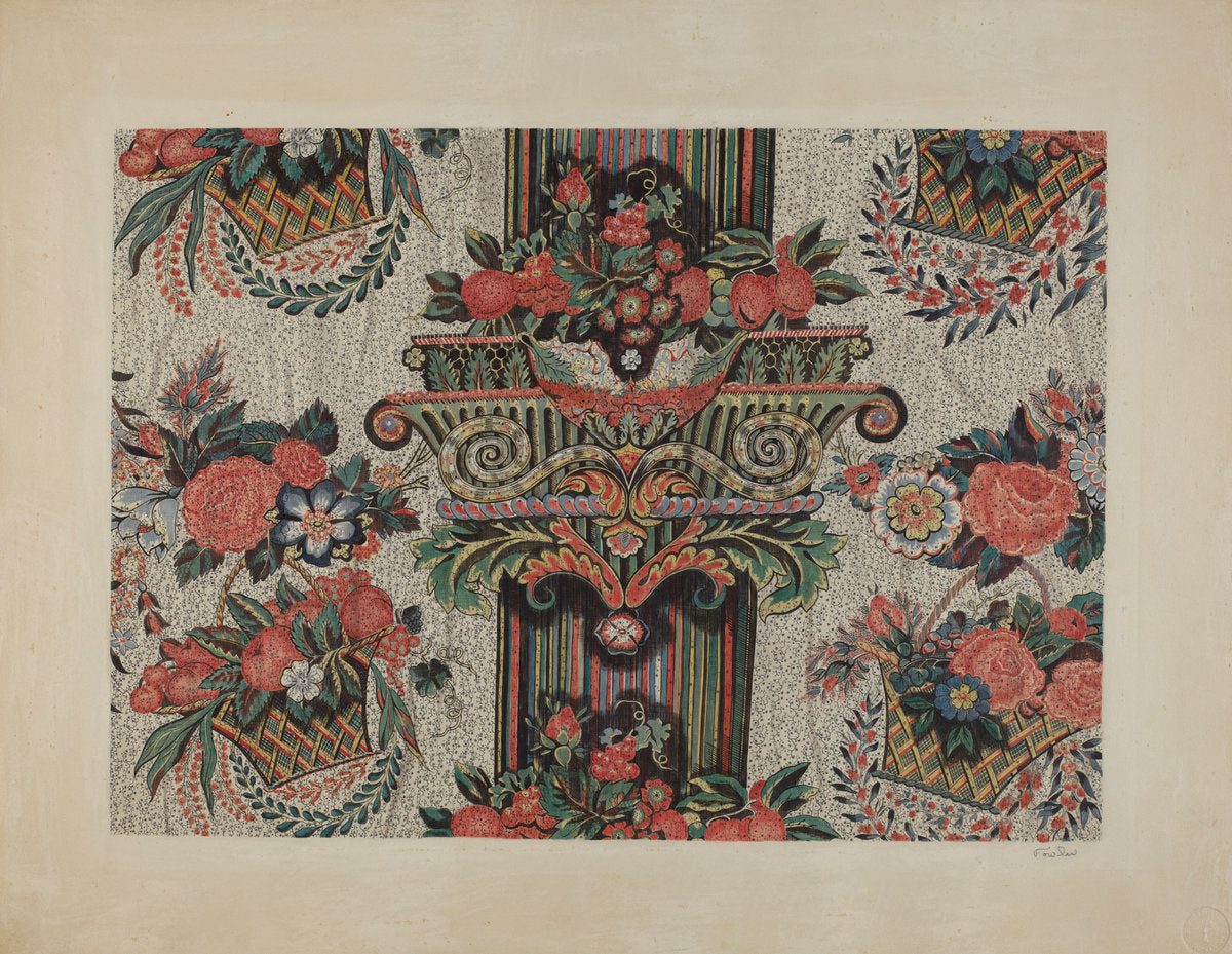 Printed Cotton by Catherine Fowler (American, active c. 1935), 16X12"(A3)Poster Print