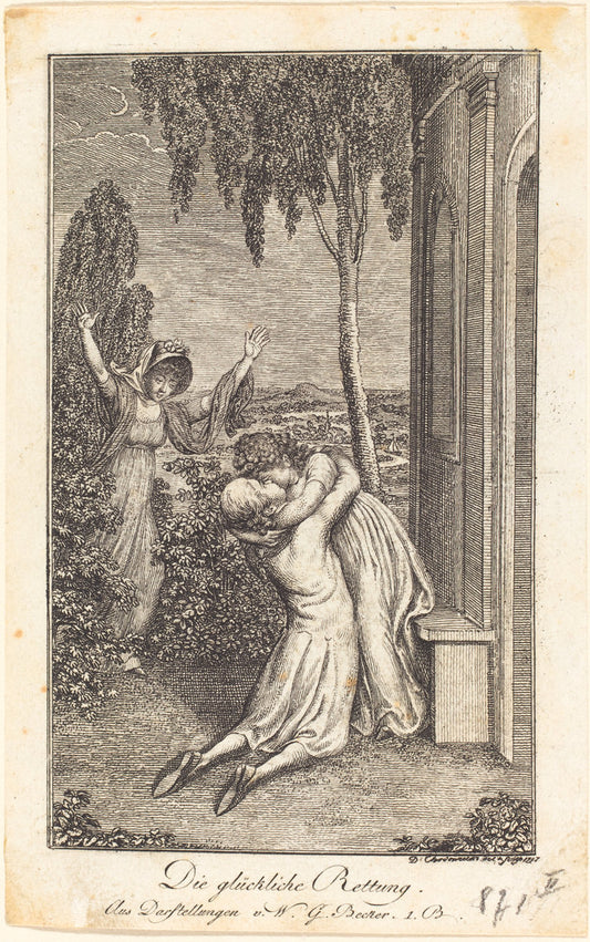 The Fortunate Rescue by Daniel Nikolaus Chodowiecki (German, 1726 - 1801), 16X12"(A3)Poster Print
