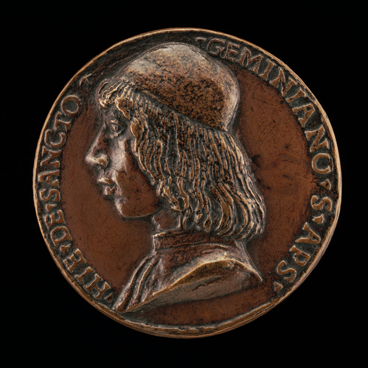 Girolamo Ridolfi of San Gimignano, 1465-1526, Apostolic Secretary, Consistorial Advocate, and Knight of the Golden Spur [obverse] by Niccolò Fiorentino (Italian, 1430 - 1514), 16X12"(A3)Poster Print