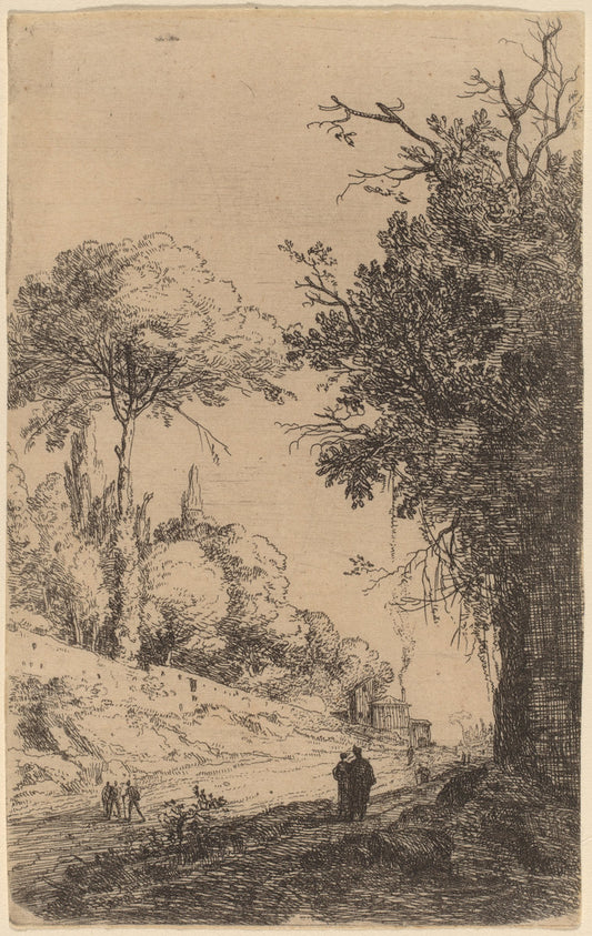 Part of the Via Flaminia by Bartholomeus Breenbergh (Dutch, probably 1599 - 1657), 16X12"(A3)Poster Print