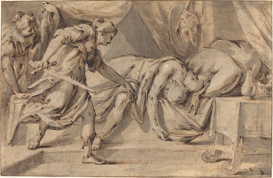 Judith and Holofernes by Hans von Aachen (German, 1552 - 1615), 16X12"(A3)Poster Print