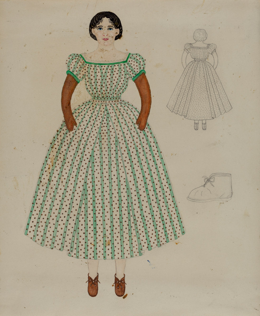 Doll by Marie Famularo (American, 1901 - 1975), 16X12"(A3)Poster Print