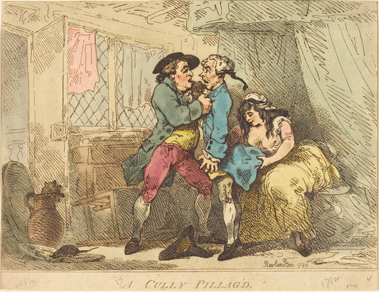 A Cully Pillaged by Thomas Rowlandson (British, 1756 - 1827), 16X12"(A3)Poster Print