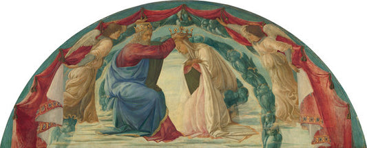 The Coronation of the Virgin by Filippino Lippi (Florentine, 1457 - 1504), 16X12"(A3)Poster Print