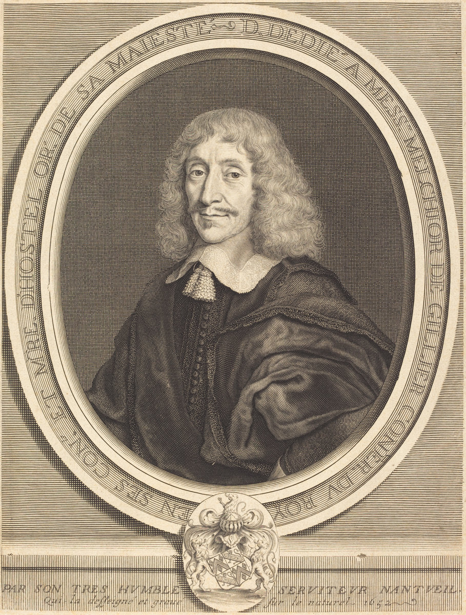 Melchior de Gillier by Robert Nanteuil (French, 1623 - 1678), 16X12"(A3)Poster Print