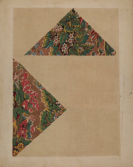 Historical Printed Textile by Dorothy Dwin (American, active c. 1935), 16X12"(A3)Poster Print