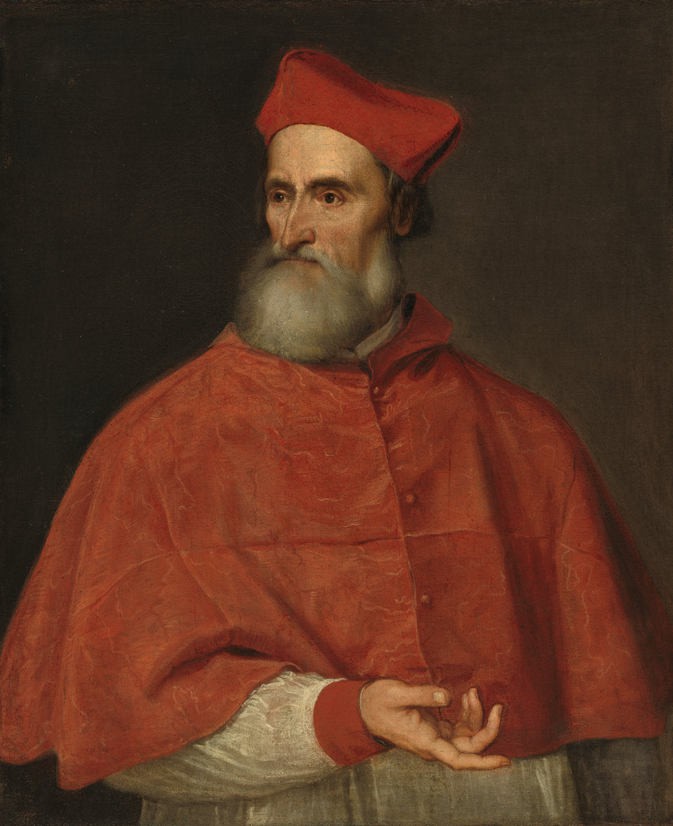 Cardinal Pietro Bembo by Titian (Venetian, 1488/1490 - 1576), 16X12"(A3)Poster Print