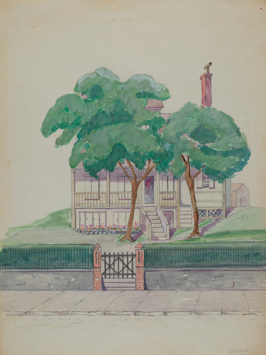 Mr. Stewart's House by Gladys Cook (American, active c. 1935), 16X12"(A3)Poster Print