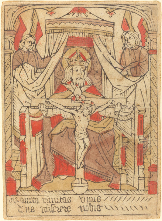 1460/1480 by French 15th Century (The Trinity), 16X12"(A3)Poster Print