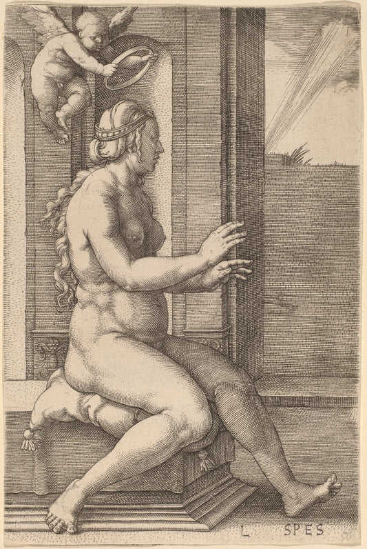 Spes (Hope) by Lucas van Leyden (Netherlandish, 1489/1494 - 1533), 16X12"(A3)Poster Print