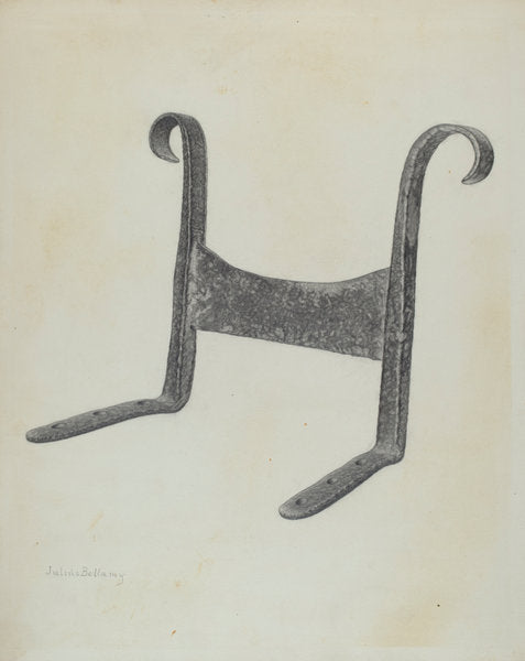 Foot Scraper by Julius Bellamy (American, active c. 1935), 16X12"(A3)Poster Print