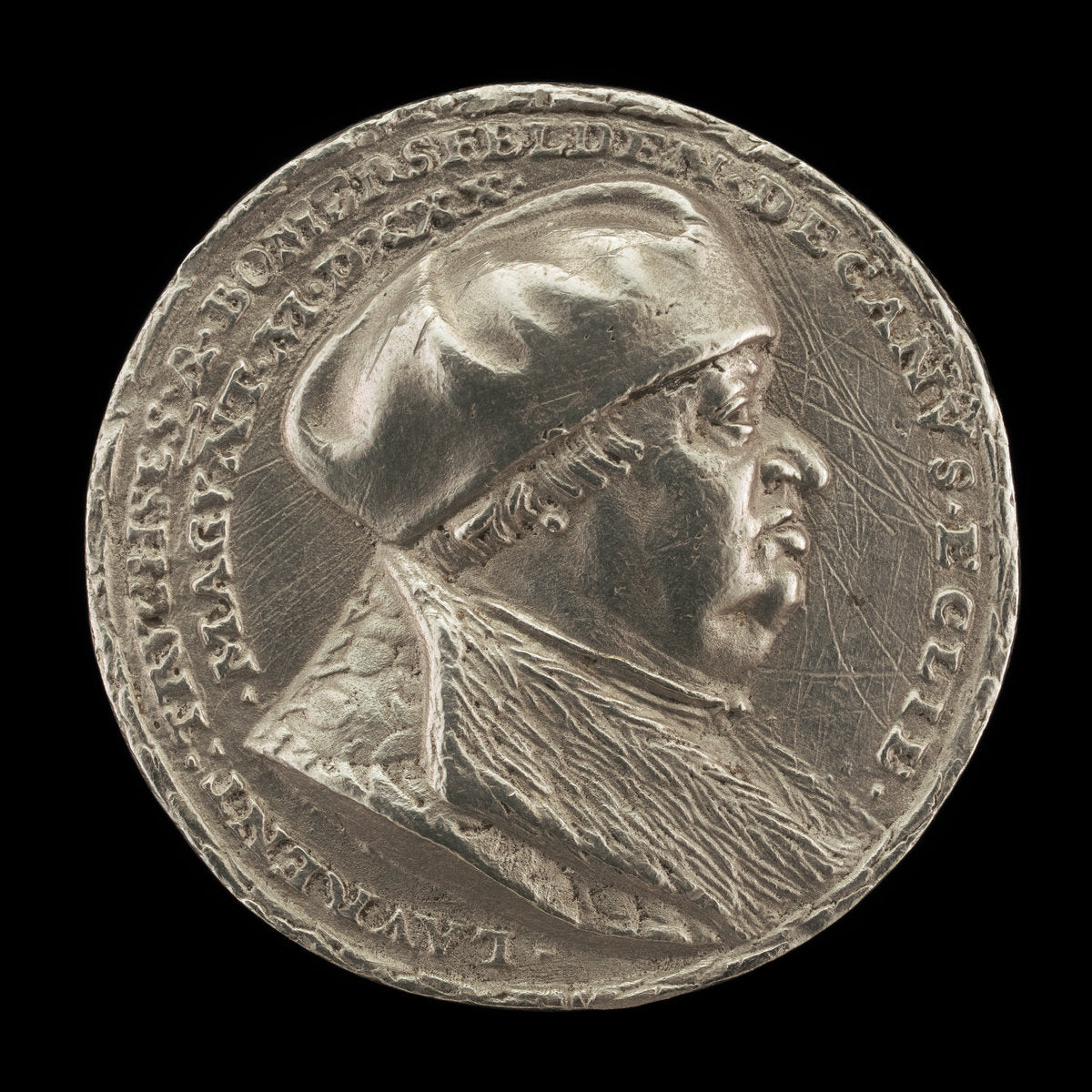 Lorenz Truchsess von Pommersfelden, 1473-1543, Dean of the Cathedral of Mainz [obverse] by Matthes Gebel (German, c. 1500 - 1574), 16X12"(A3)Poster Print