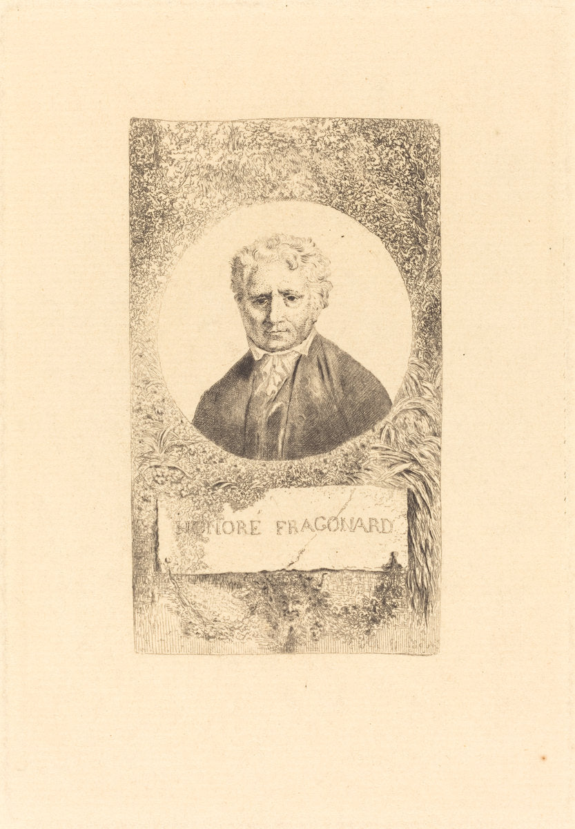 Honoré Fragonard by Charles Le Carpentier (French, 1744 - 1822), 16X12"(A3)Poster Print