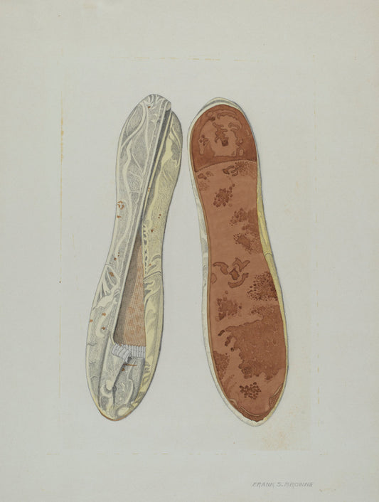 Slippers by Frank S. Browne (American, active c. 1935), 16X12"(A3)Poster Print