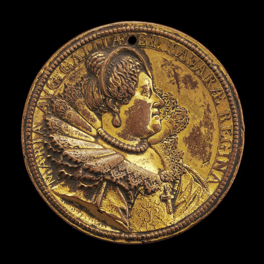Marie de' Medici, 1573-1642, Queen Regent of France 1610-1617 [obverse] by Guillaume Dupré (French, c. 1574 - 1642), 16X12"(A3)Poster Print