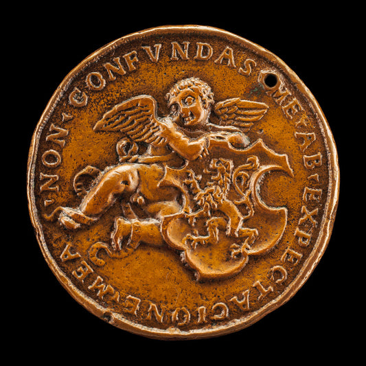 Putto Holding Arms of Vitry [reverse] by Medalist of 1518 (French, active 1518), 16X12"(A3)Poster Print
