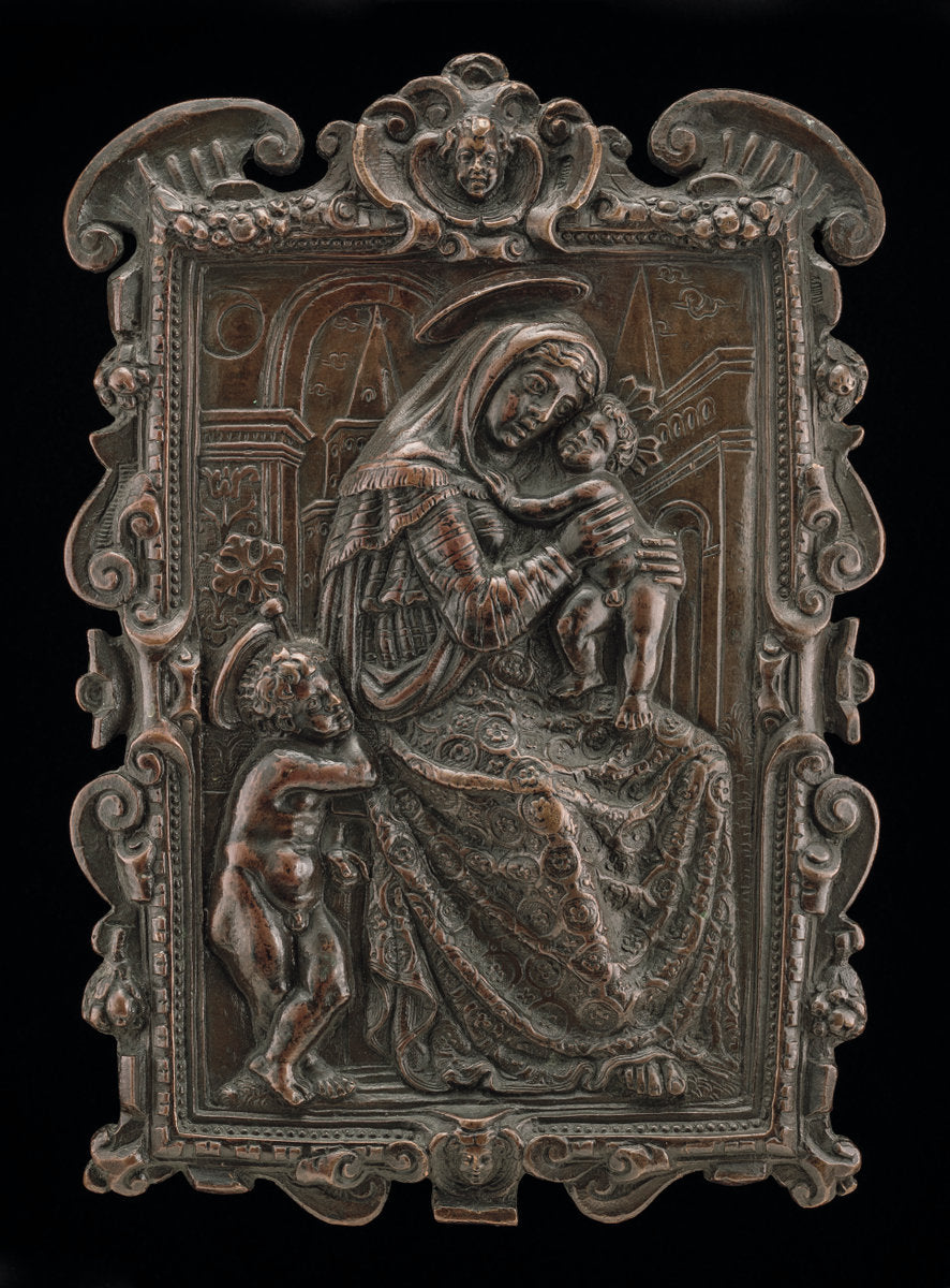 mid 16th century by Venetian 16th Century (Madonna and Child with Saint John), 16X12"(A3)Poster Print