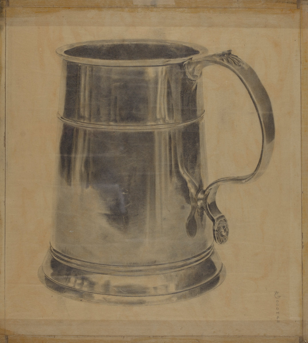 Pewter Mug by Harry Goodman (American, active c. 1935), 16X12"(A3)Poster Print