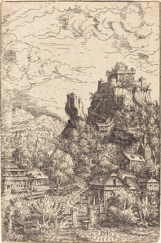 Landscape with a Castle by Hanns Lautensack (German, 1524 - 1561/1566), 16X12"(A3)Poster Print