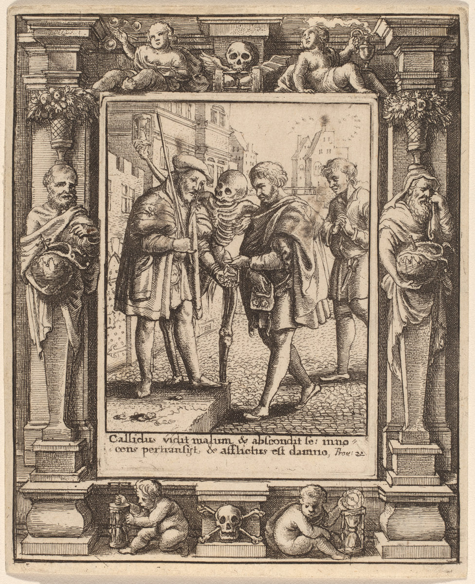 Advocate by Wenceslaus Hollar after Hans Holbein the Younger after Abraham van Diepenbeeck (Bohemian, 1607 - 1677), 16X12"(A3)Poster Print