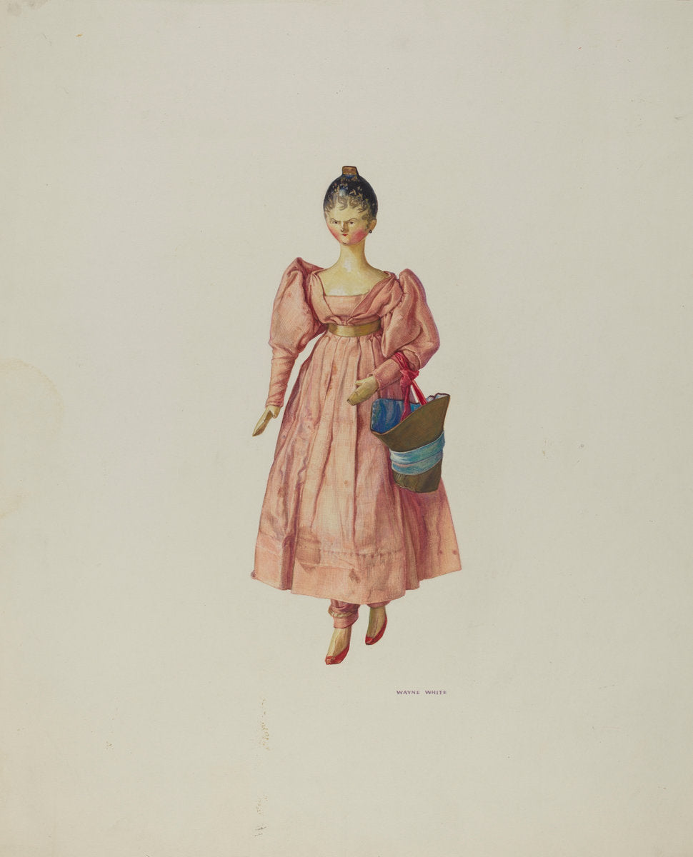 Fort Dearborn Doll by Wayne White (American, 1890 - 1978), 16X12"(A3)Poster Print
