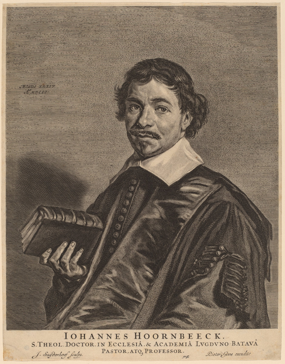 Johannes Hoornbeeck by Jonas Suyderhoff (Dutch, c. 1613 - 1686), 16X12"(A3)Poster Print