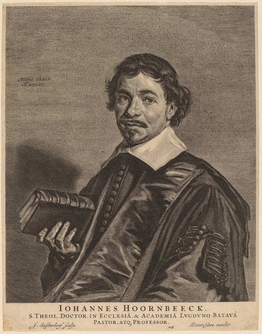 Johannes Hoornbeeck by Jonas Suyderhoff (Dutch, c. 1613 - 1686), 16X12"(A3)Poster Print