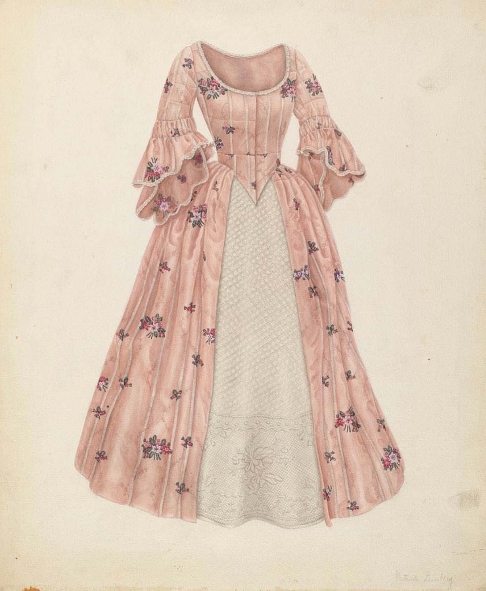 Petticoat Dress by Gertrude Lemberg (American, active c. 1935), 16X12"(A3)Poster Print