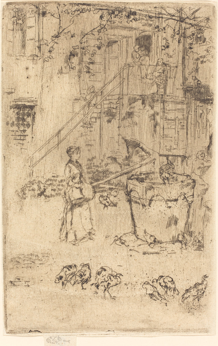 Turkeys by James McNeill Whistler (American, 1834 - 1903), 16X12"(A3)Poster Print