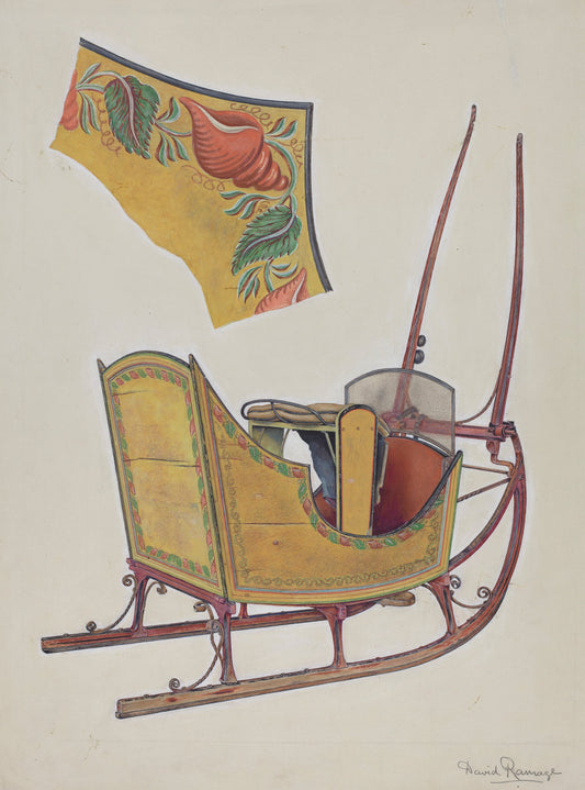 New England Cutter by David Ramage (American, active c. 1935), 16X12"(A3)Poster Print