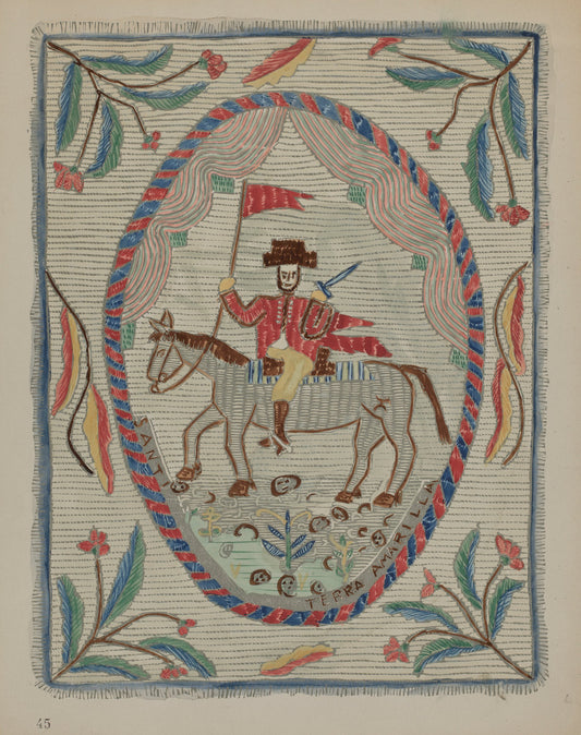 1935/1942 by American 20th Century (Bedspread), 16X12"(A3)Poster Print