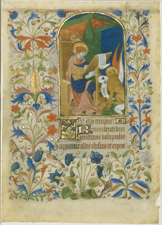 c. 1425/1435 by French 15th Century (Saint Mark), 16X12"(A3)Poster Print