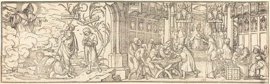 Traffic in Indulgences by Hans Holbein the Younger (German, 1497/1498 - 1543), 16X12"(A3)Poster Print