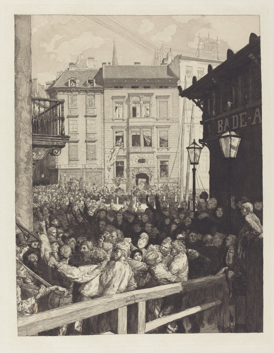 Märztage I (March Days I) by Max Klinger (German, 1857 - 1920), 16X12"(A3)Poster Print