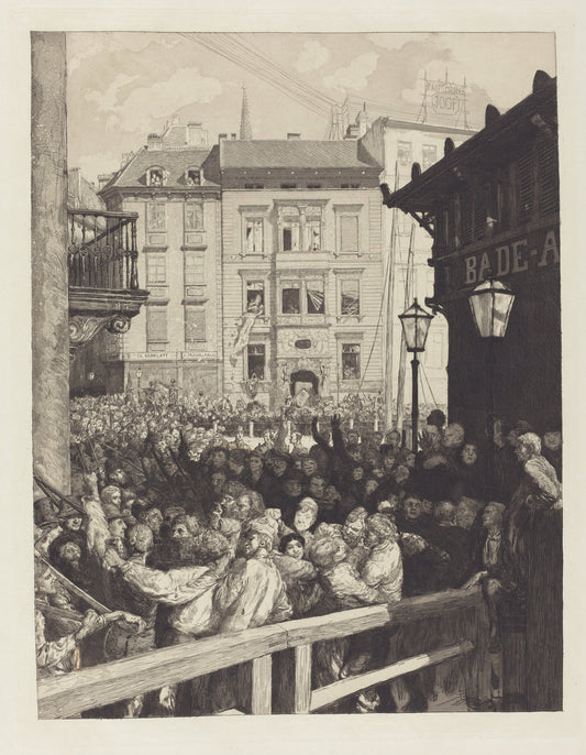 Märztage I (March Days I) by Max Klinger (German, 1857 - 1920), 16X12"(A3)Poster Print